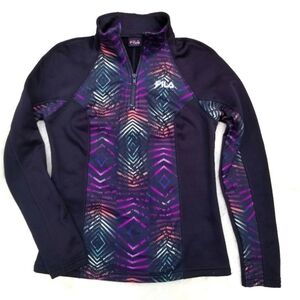 Fila Sport Performance fleece popover sweatshirt long sleeves black S